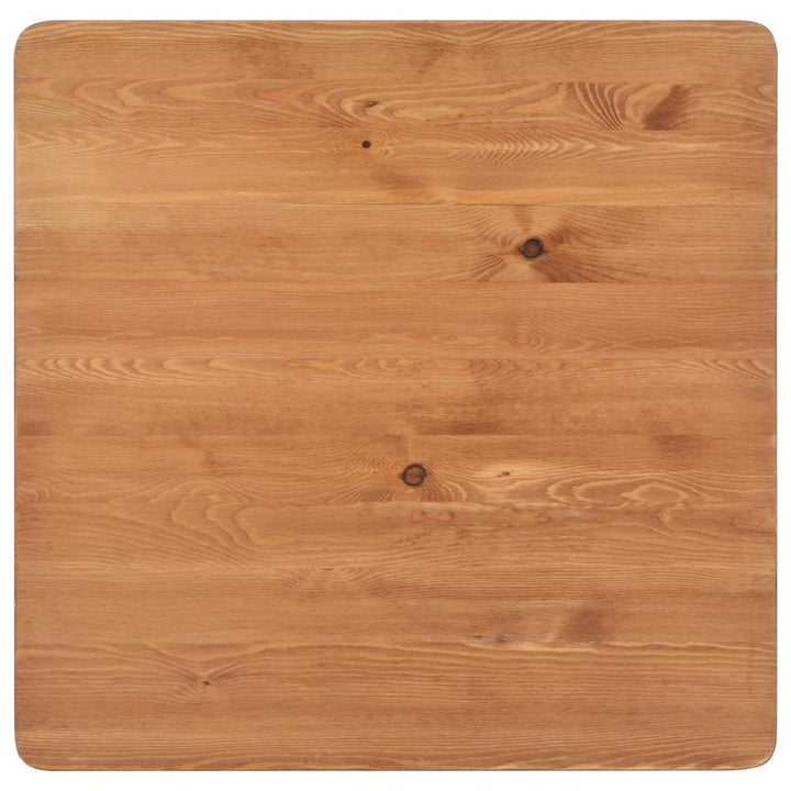 Barbord 60X60X108 Cm Massiv Furu Stål Svart