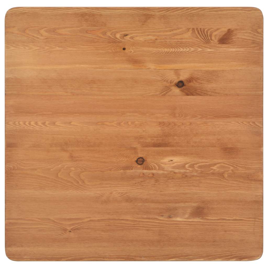 Barbord 60X60X108 Cm Massiv Furu Stål Svart