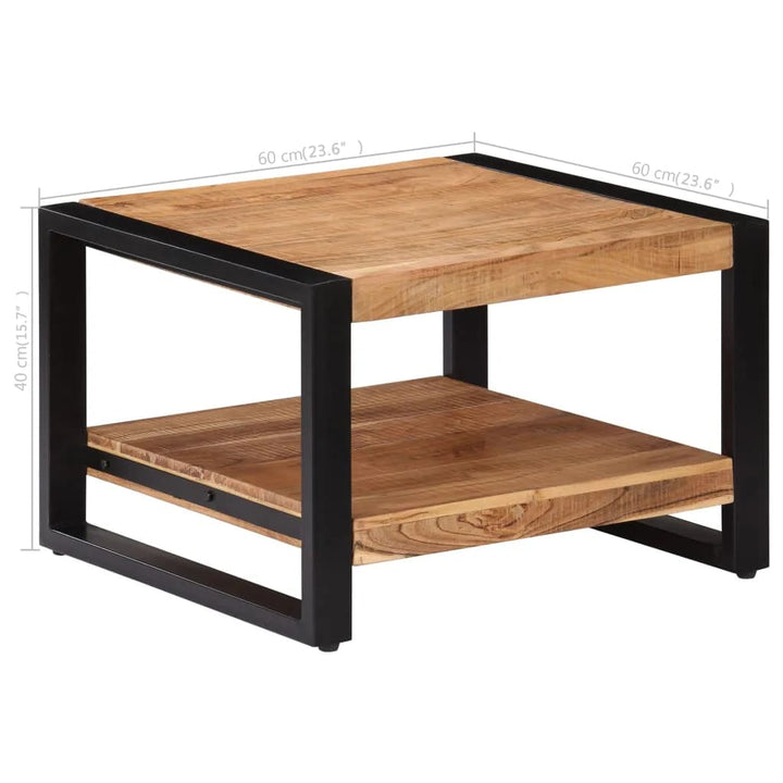 Soffbord 60X60X40 Cm Massivt Akaciaträ