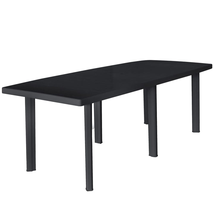 Trädgårdsbord Antracit 216X90X72 Cm Plast