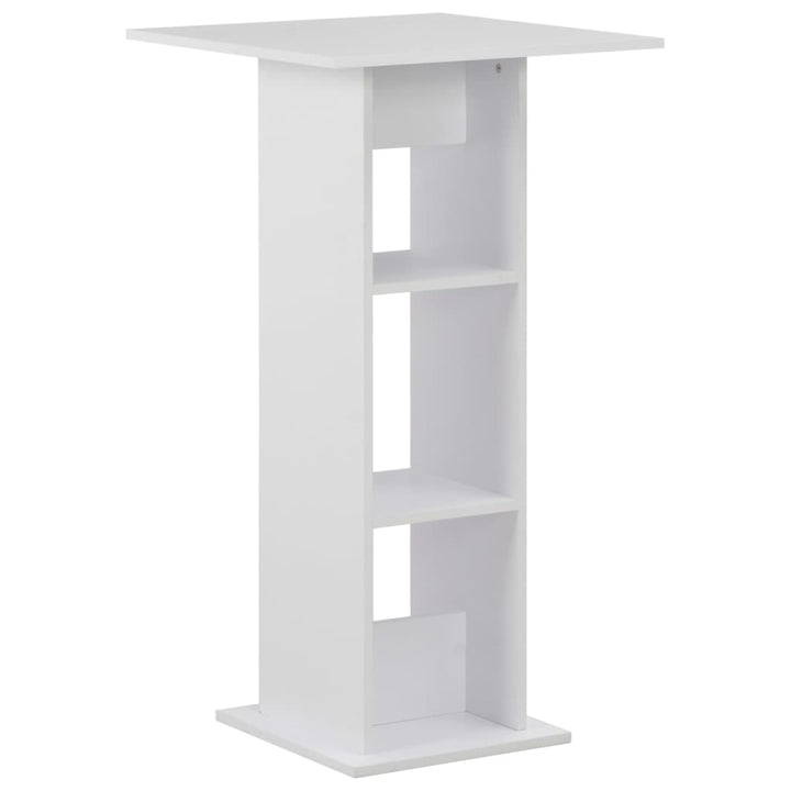 Barbord Vit Och 60X60X110 Cm