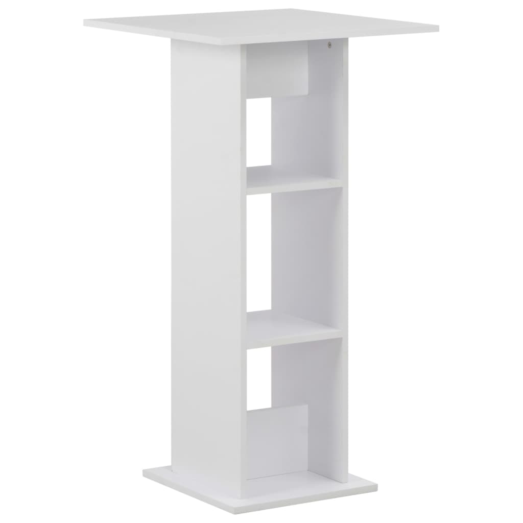 Barbord Vit Och 60X60X110 Cm