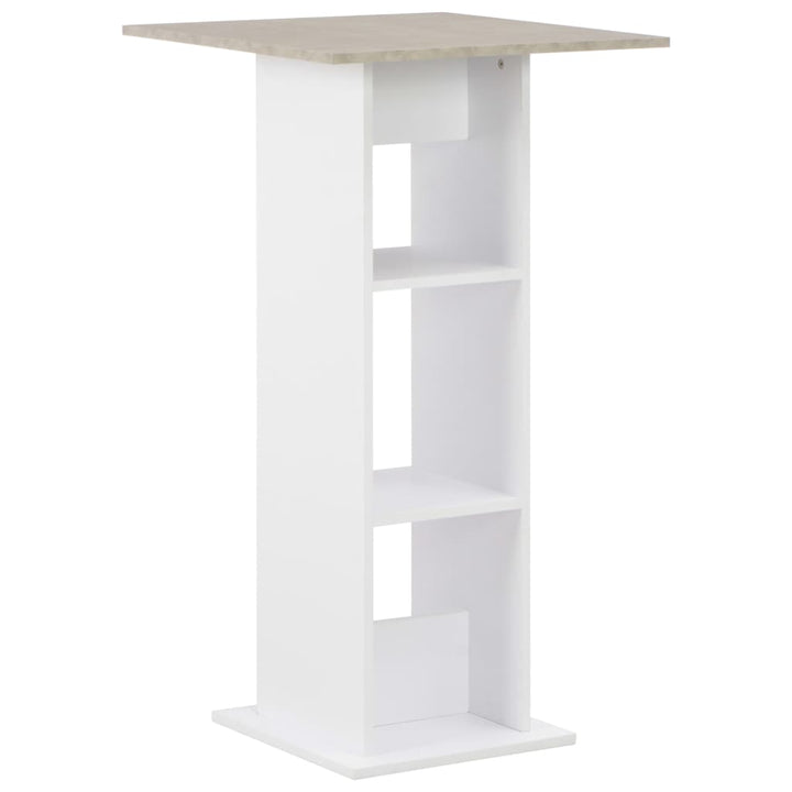 Barbord Vit Och 60X60X110 Cm