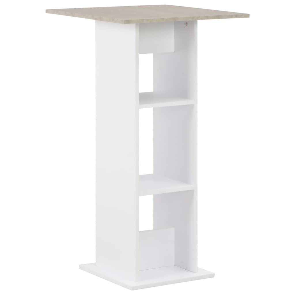 Barbord Vit Och 60X60X110 Cm