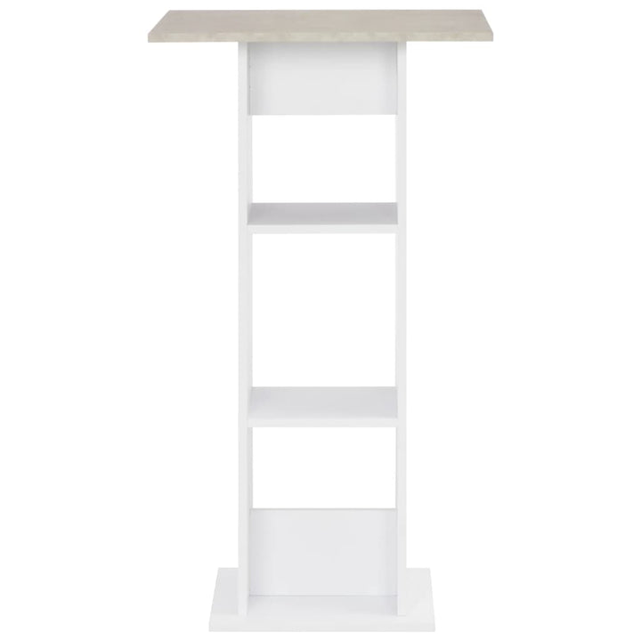 Barbord Vit Och 60X60X110 Cm