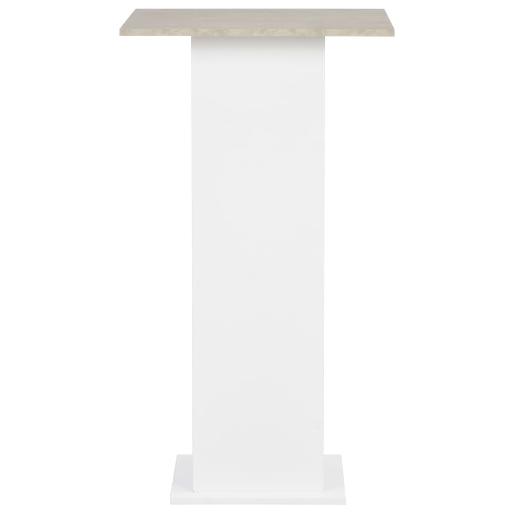 Barbord Vit Och 60X60X110 Cm