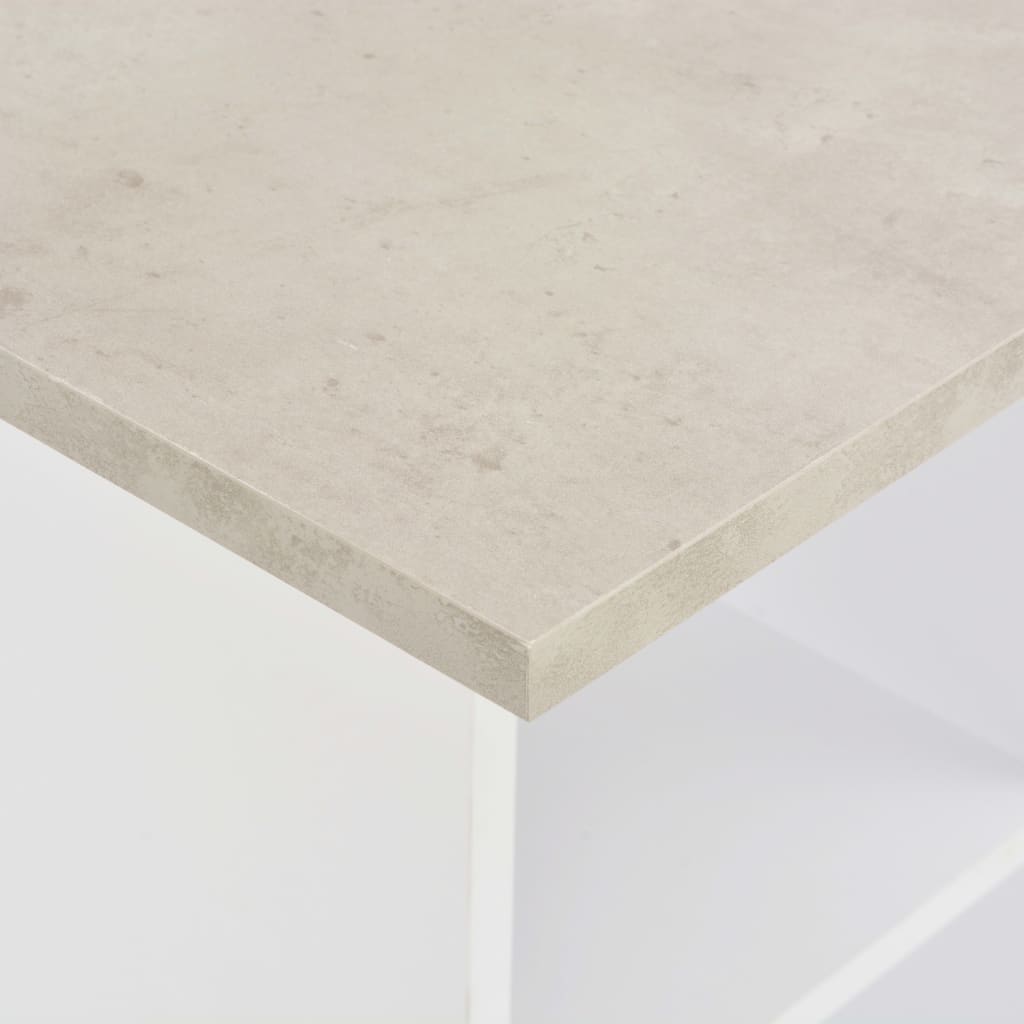 Barbord Vit Och 60X60X110 Cm