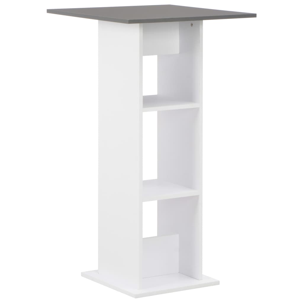 Barbord Vit Och 60X60X110 Cm