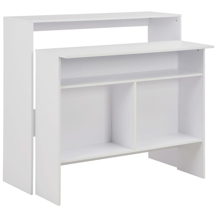 Barbord Med 2 Bordsskivor 130X40X120 Cm