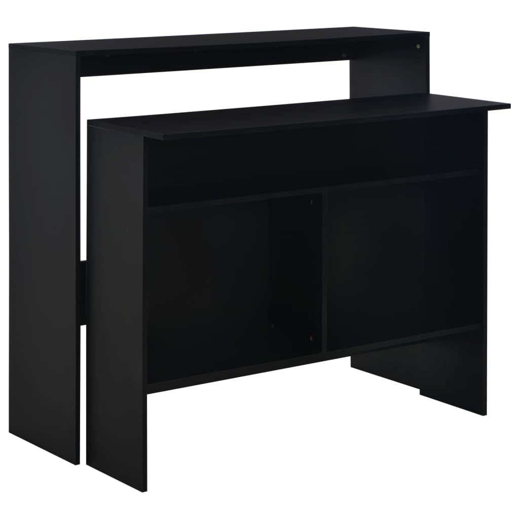 Barbord Med 2 Bordsskivor 130X40X120 Cm