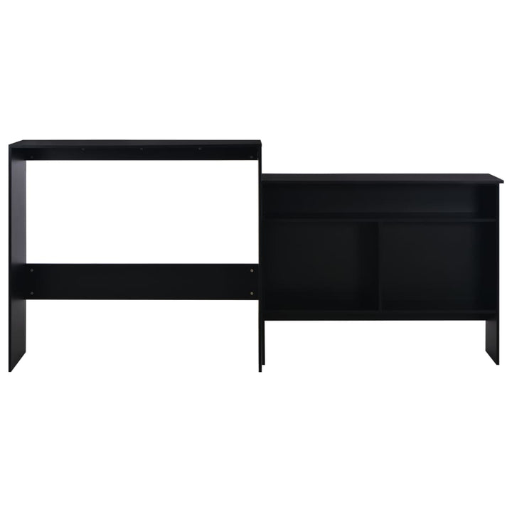 Barbord Med 2 Bordsskivor 130X40X120 Cm