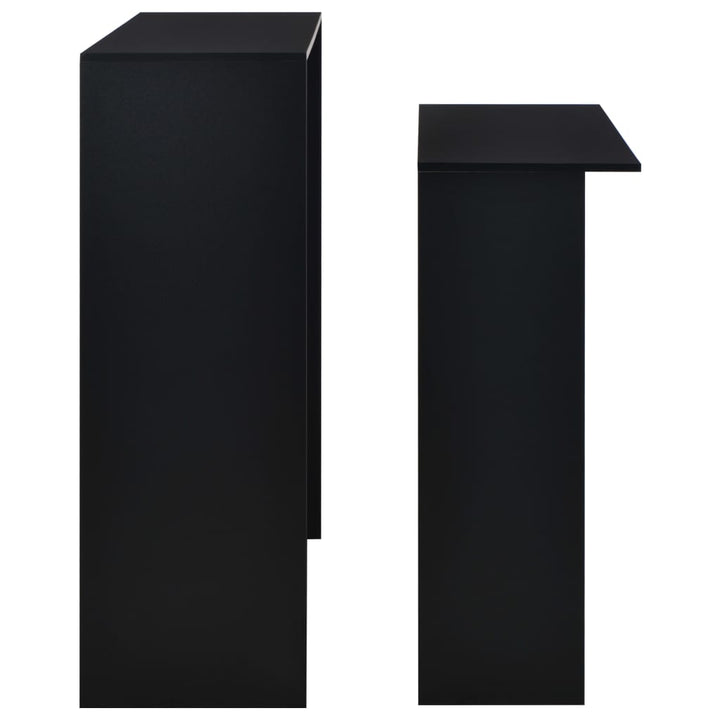 Barbord Med 2 Bordsskivor 130X40X120 Cm
