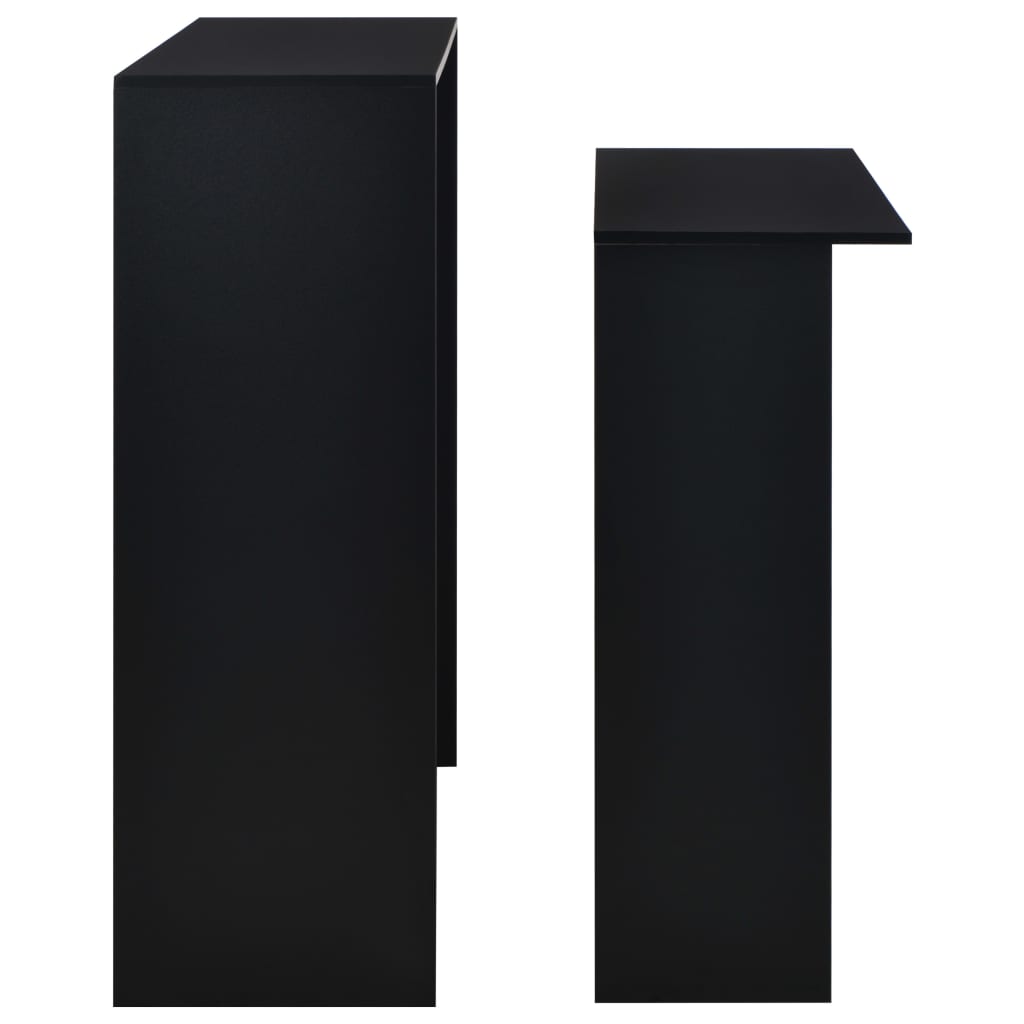 Barbord Med 2 Bordsskivor 130X40X120 Cm