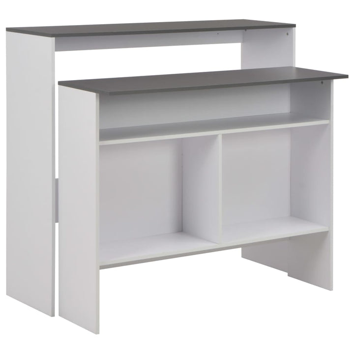 Barbord Med 2 Bordsskivor 130X40X120 Cm