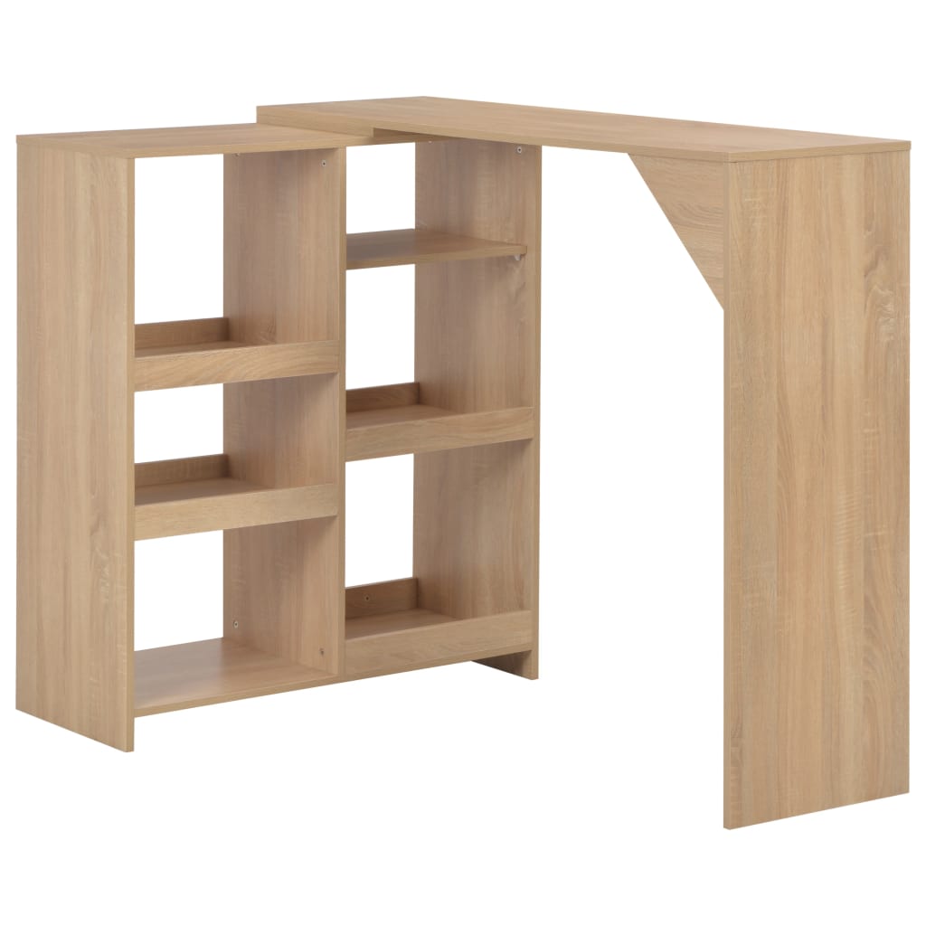 Barbord Med Flyttbar Hylla 138X39X110 Cm
