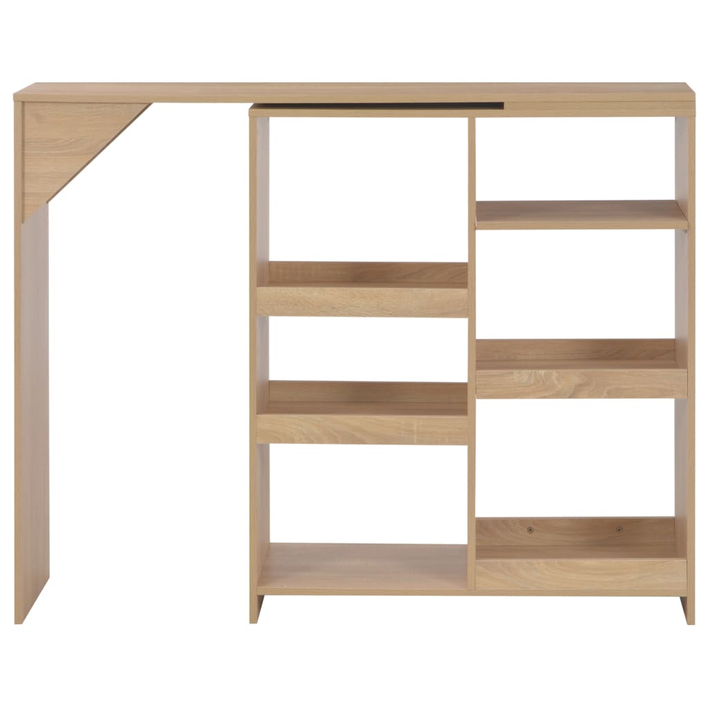 Barbord Med Flyttbar Hylla 138X39X110 Cm