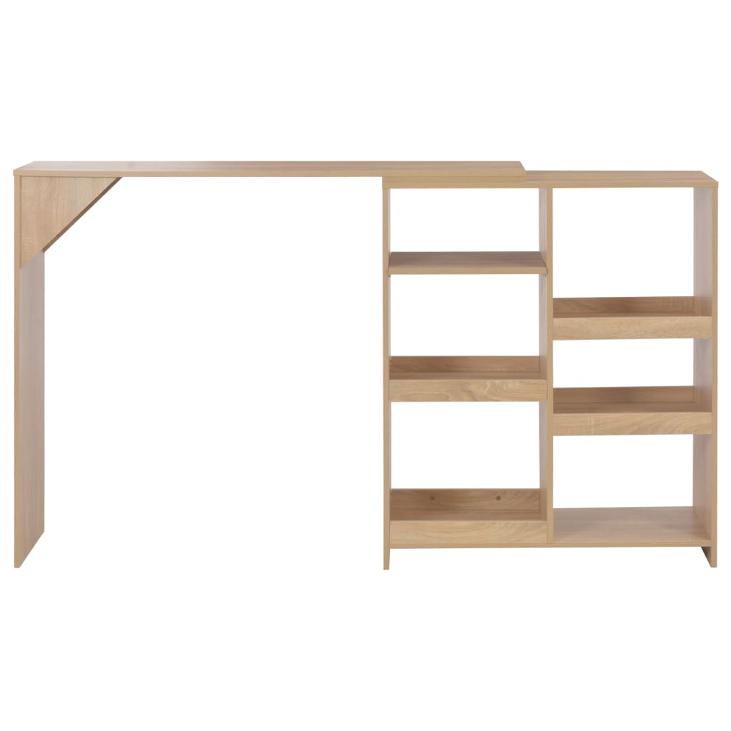 Barbord Med Flyttbar Hylla 138X39X110 Cm