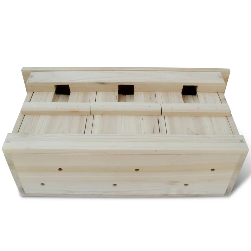 Fågelholkar 2 St Trä 44X15,5X21,5 Cm