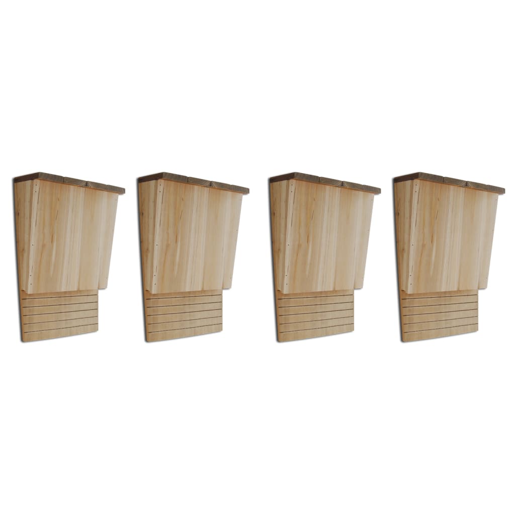 Fladdermushus 4 St 22X12X34 Cm Trä