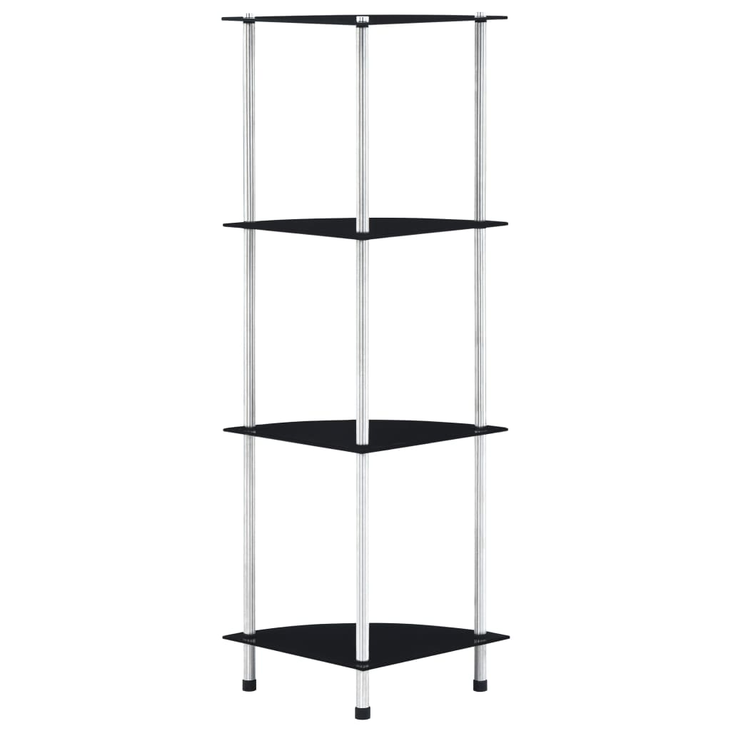 Hylla 5 Hyllplan 30X30X130 Cm Härdat Glas