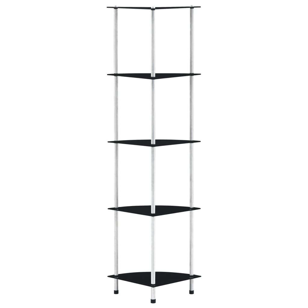 Hylla 5 Hyllplan 30X30X130 Cm Härdat Glas