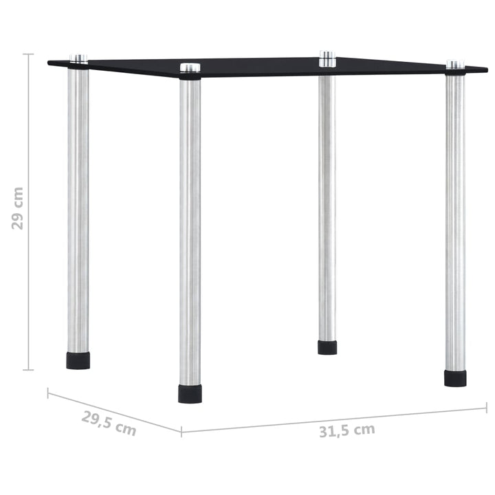Satsbord 3 St Härdat Glas