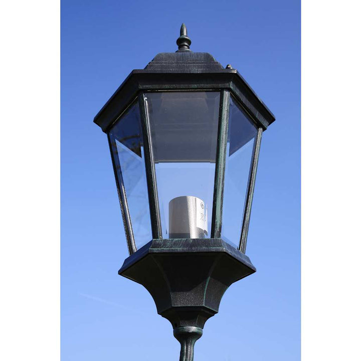 Trädgårdslampa 3 Armar 230 Cm Mörkgrön/Svart Aluminium