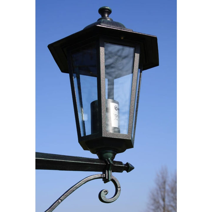 Trädgårdslampa 3 Armar 215 Cm /Svart Aluminium