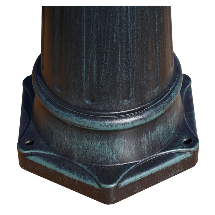 Trädgårdslampa 3 Armar 215 Cm /Svart Aluminium