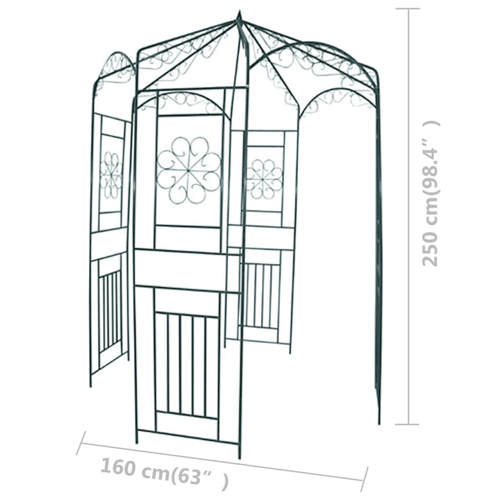 Rosenbåge 250 Cm Mörkgrön