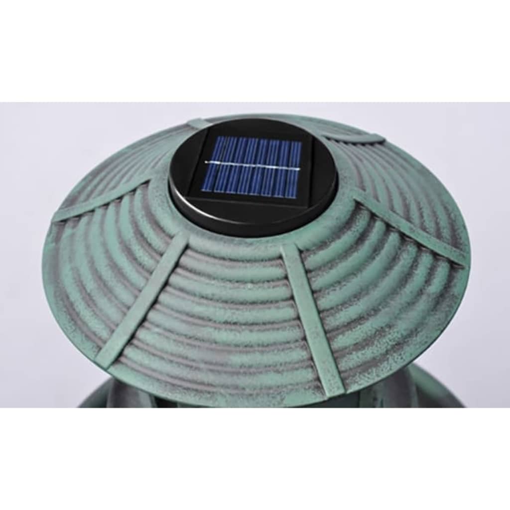 Fågelbad/Matare Med Soldriven Lampa