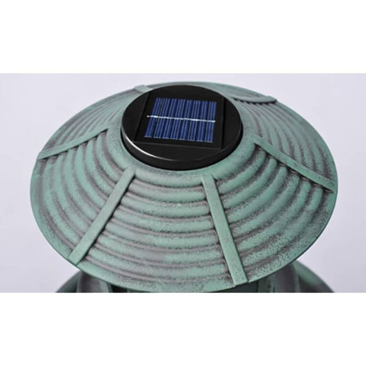 Fågelbad/Matare Med Soldriven Lampa