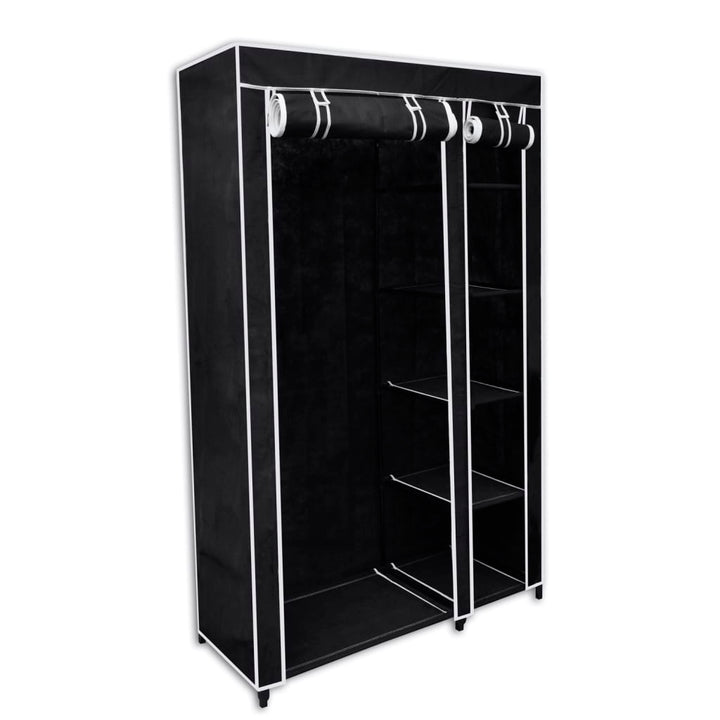 Resegarderob Gräddvit 110X45X175 Cm Tyg