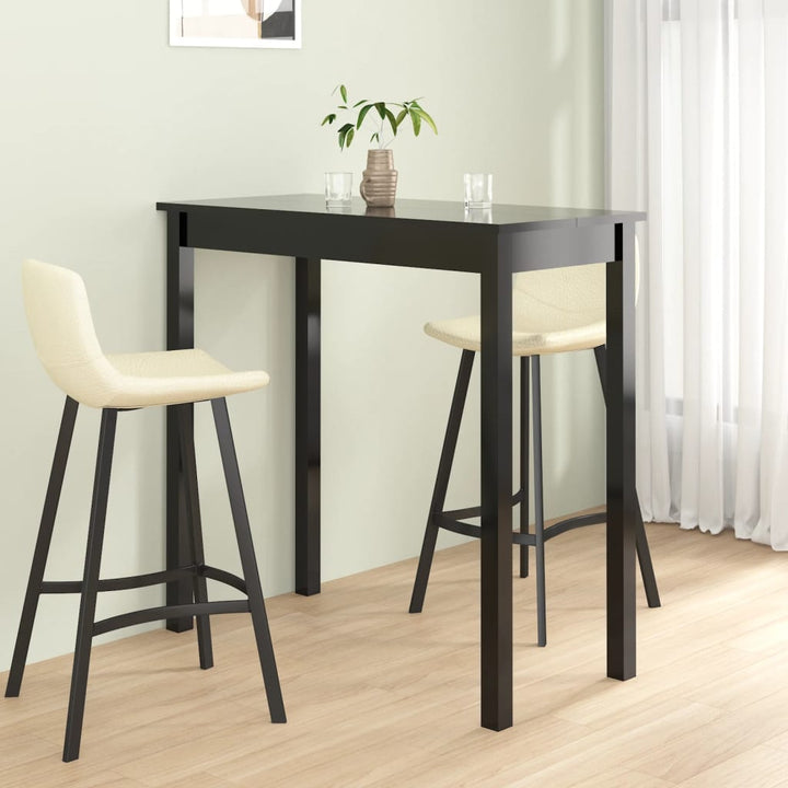 Barbord Mdf Svart 55X55X107 Cm