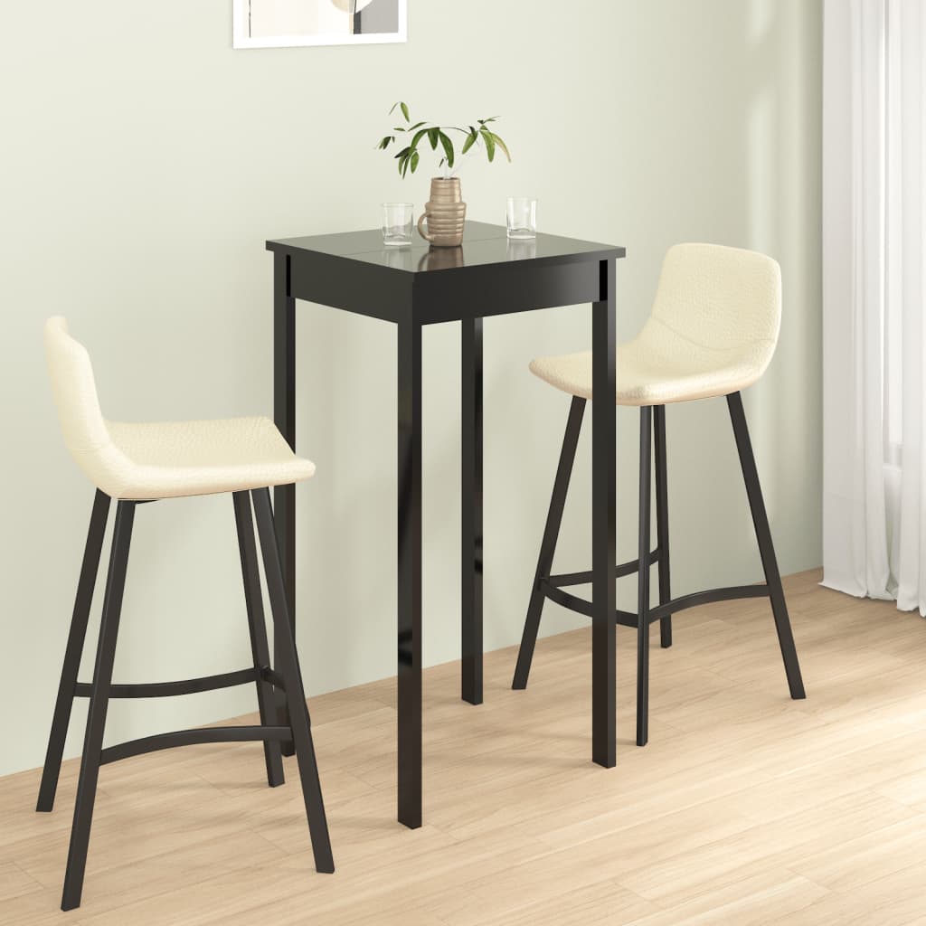 Barbord Mdf Svart 115X55X107 Cm