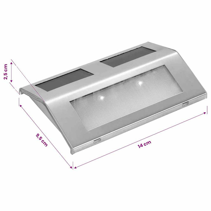 Vägglampa Solcell 4-Pack