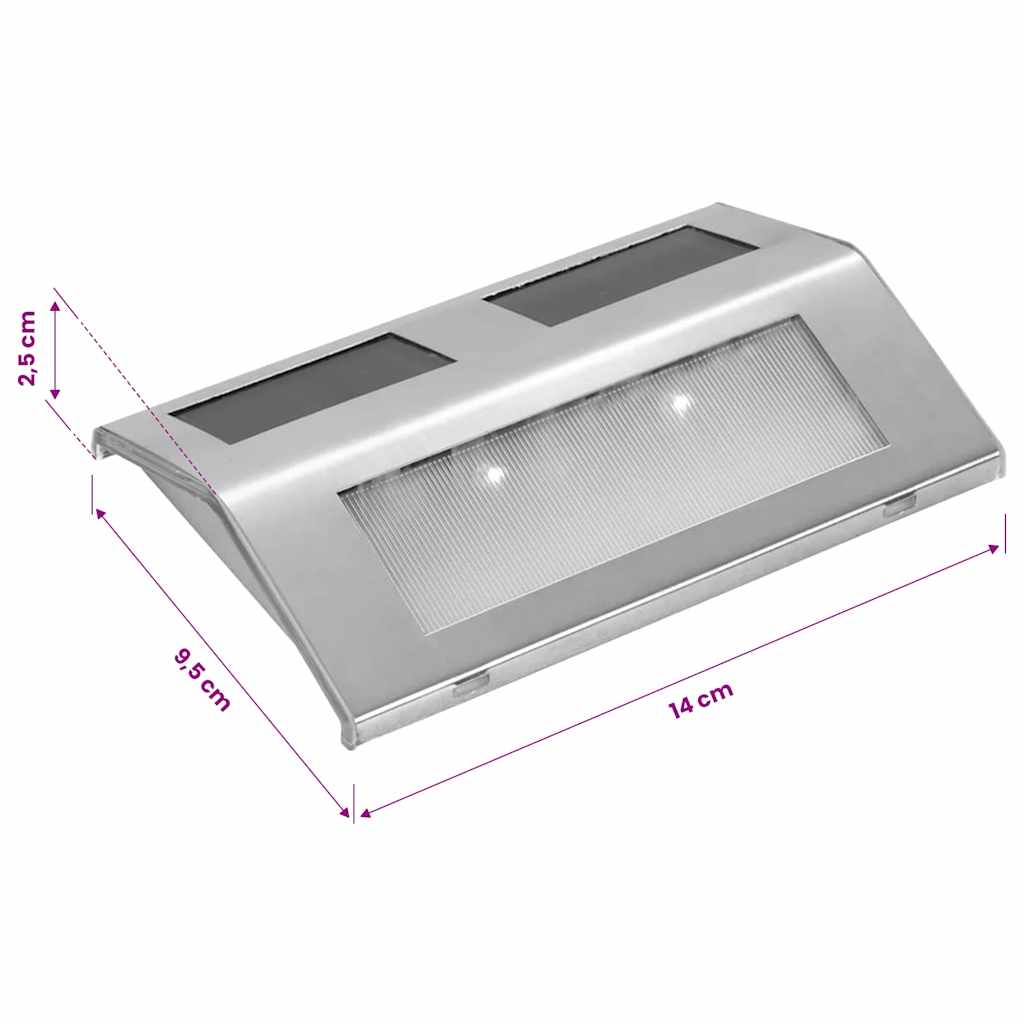 Vägglampa Solcell 4-Pack