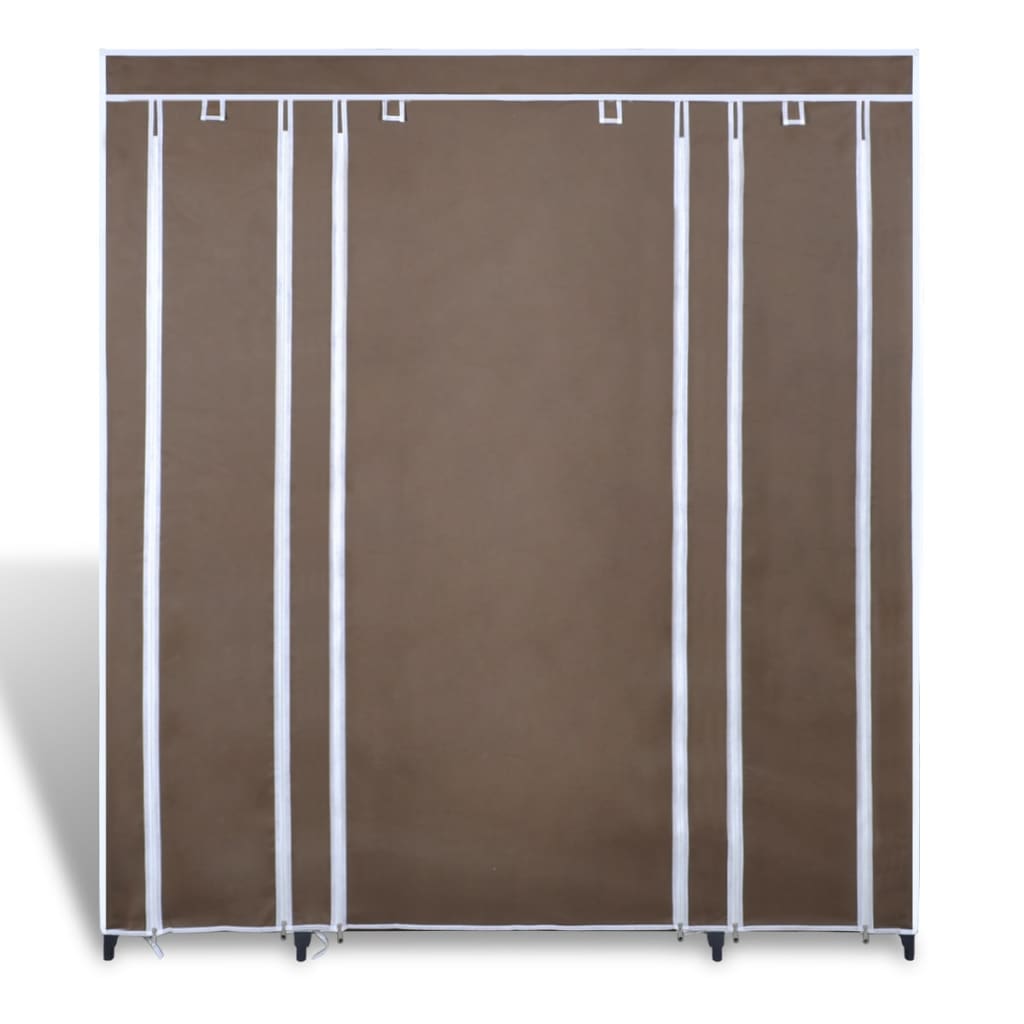 Resegarderob Med Fack Och Stänger 45 X 150 X 176 Cm