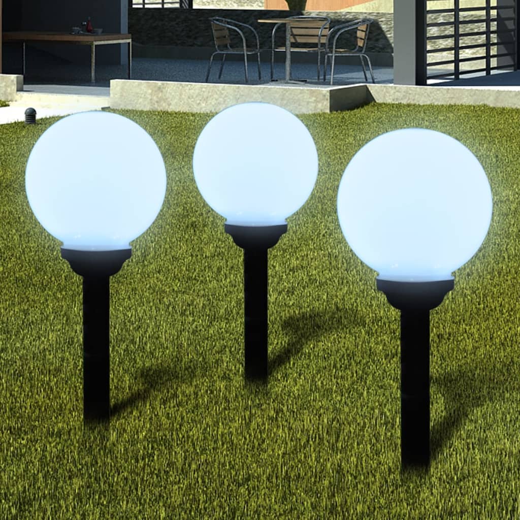 Utomhuslampor 3 St Led Med Markspett