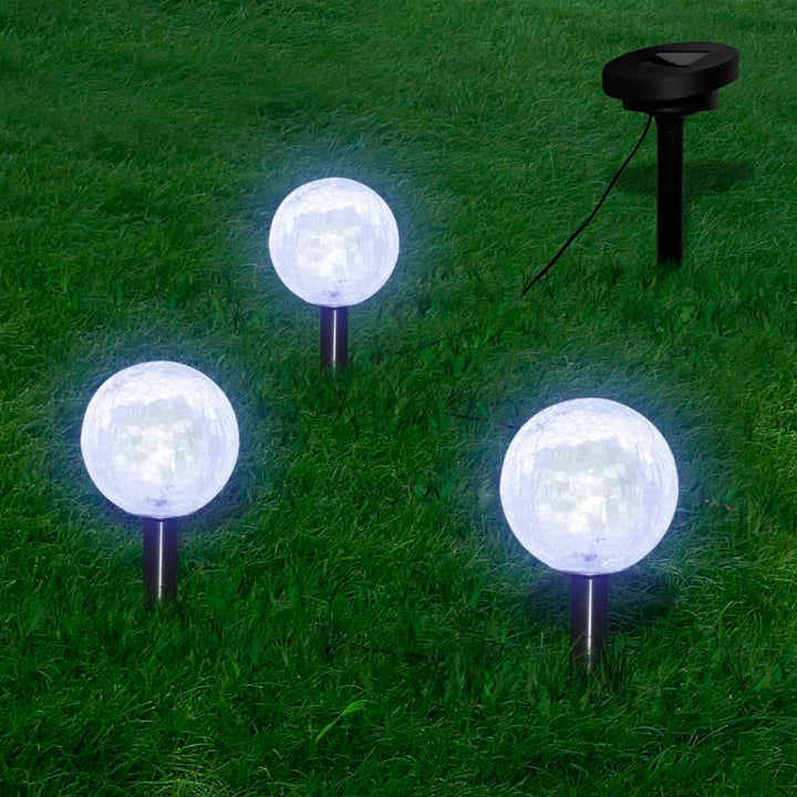 Utomhuslampor 6 St Led Med Spett Och Solpaneler