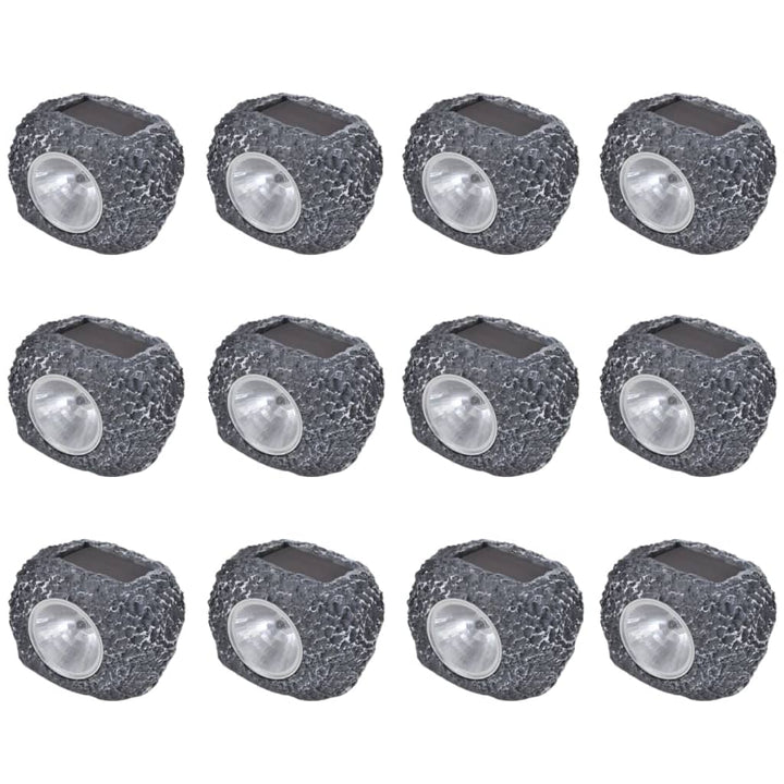 Soldrivna Led-Spotlight 12 St Stenformade