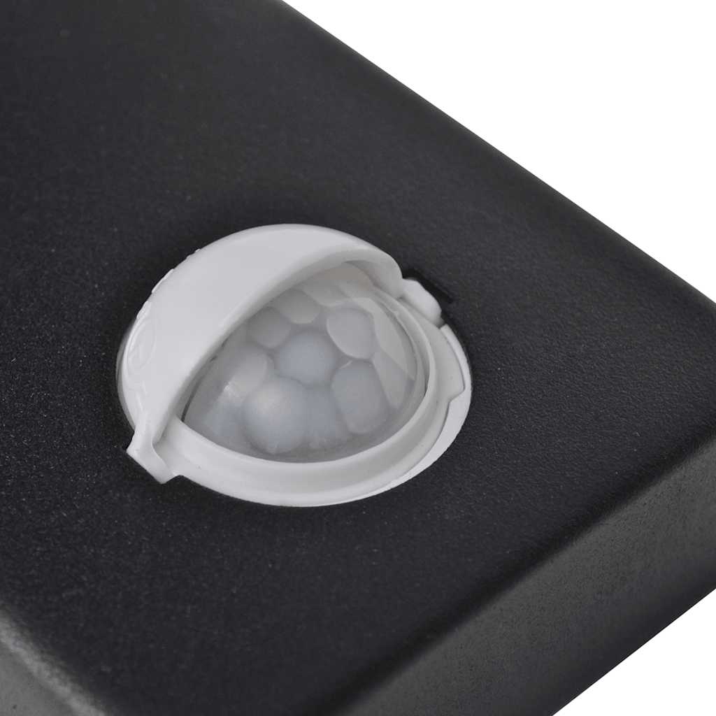 Led Vägglampa Rostfritt Stål Cylinderformad Med Sensor