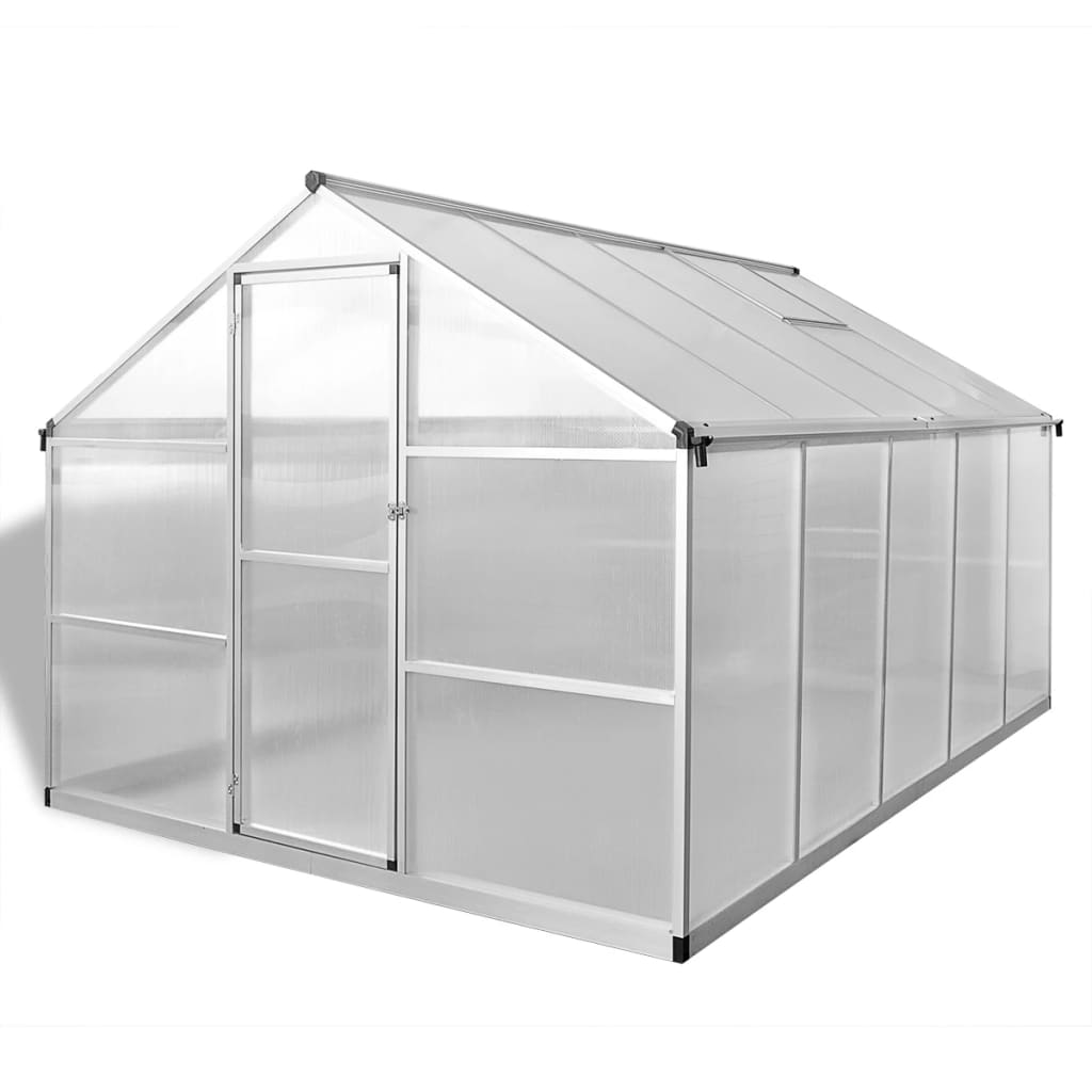 Växthus I Förstärkt Aluminium Med Basram 7,55 M²