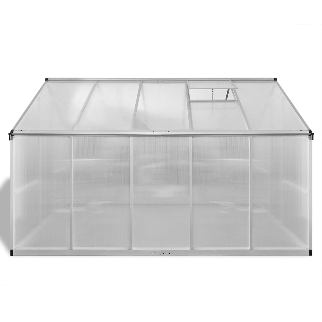 Växthus I Förstärkt Aluminium Med Basram 7,55 M²