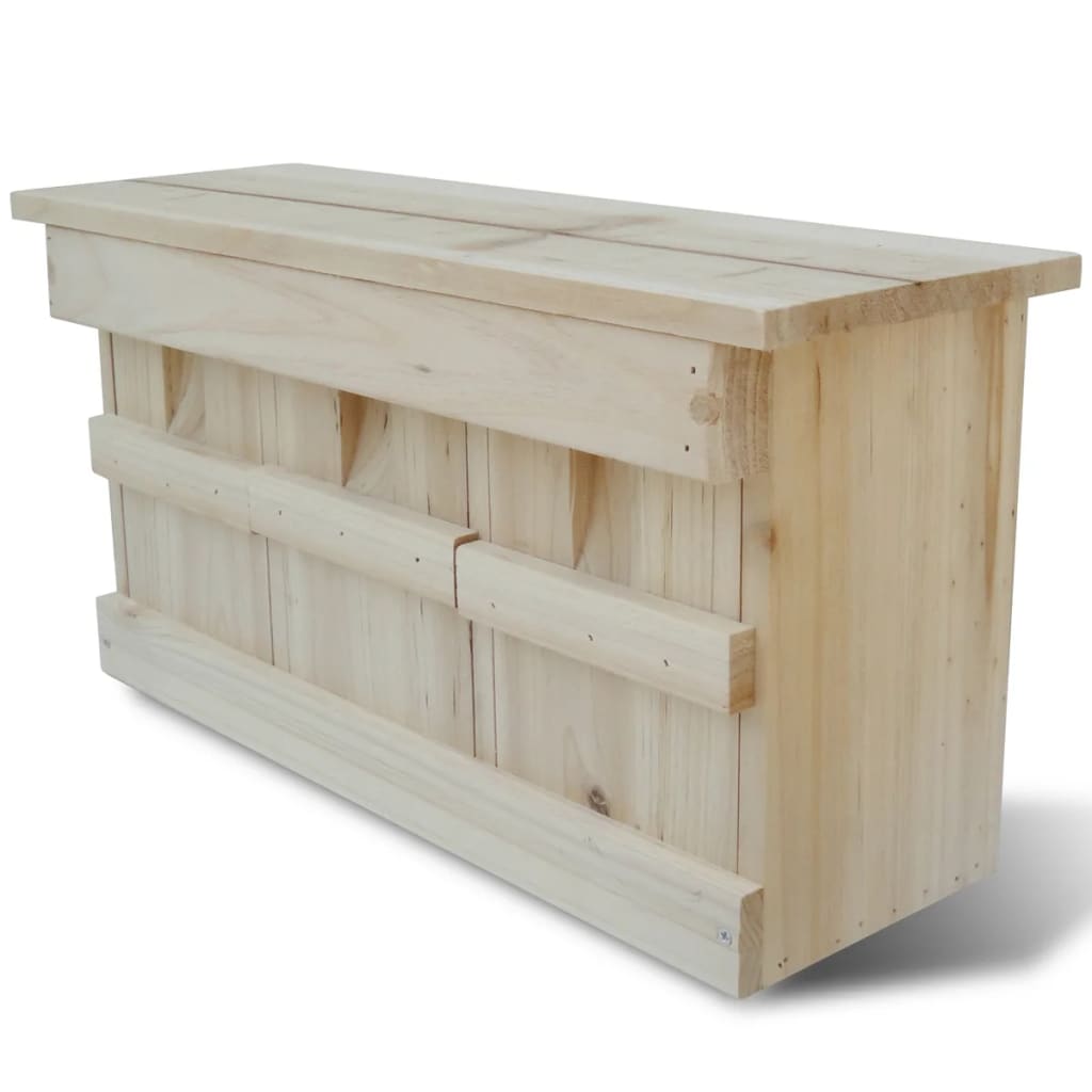 Fågelholkar 2 St Trä 44X15,5X21,5 Cm