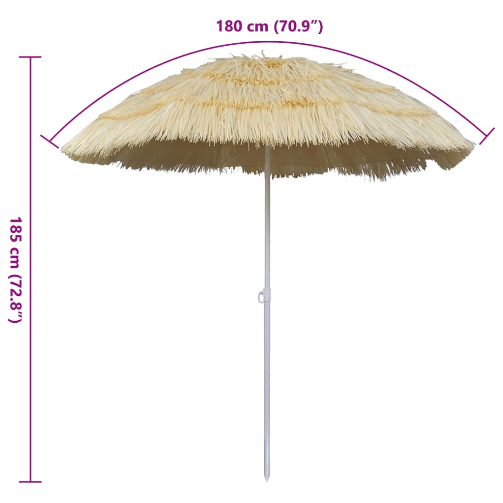 Lutbart Strandparasoll Hawaii Inspirerad