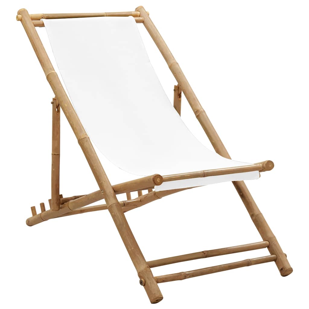 Solstol Bambu Och Kanvas