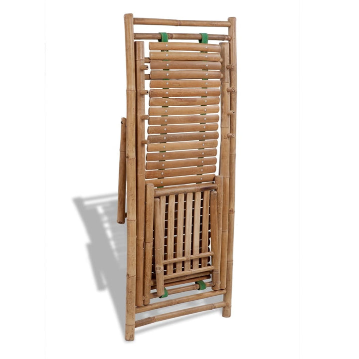 Solstol Med Fotstöd Bambu