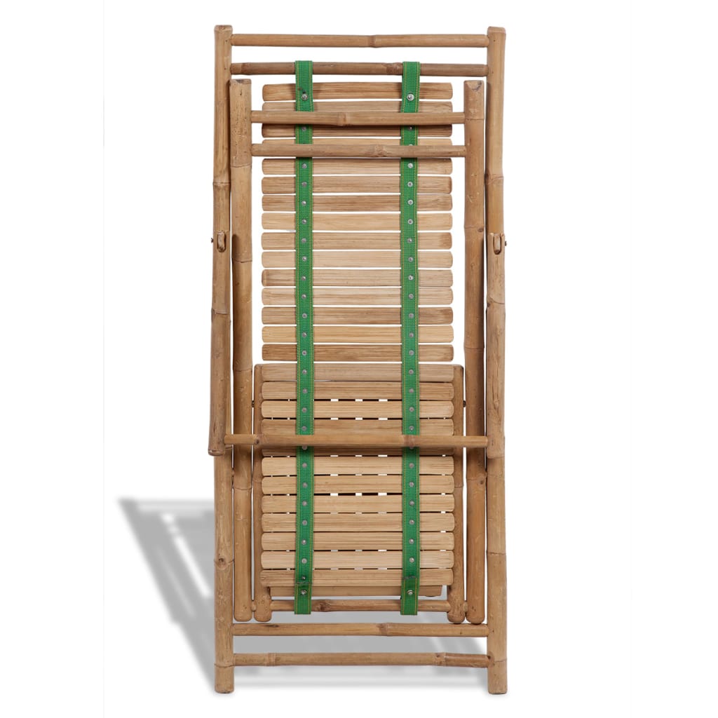 Solstol Med Fotstöd Bambu
