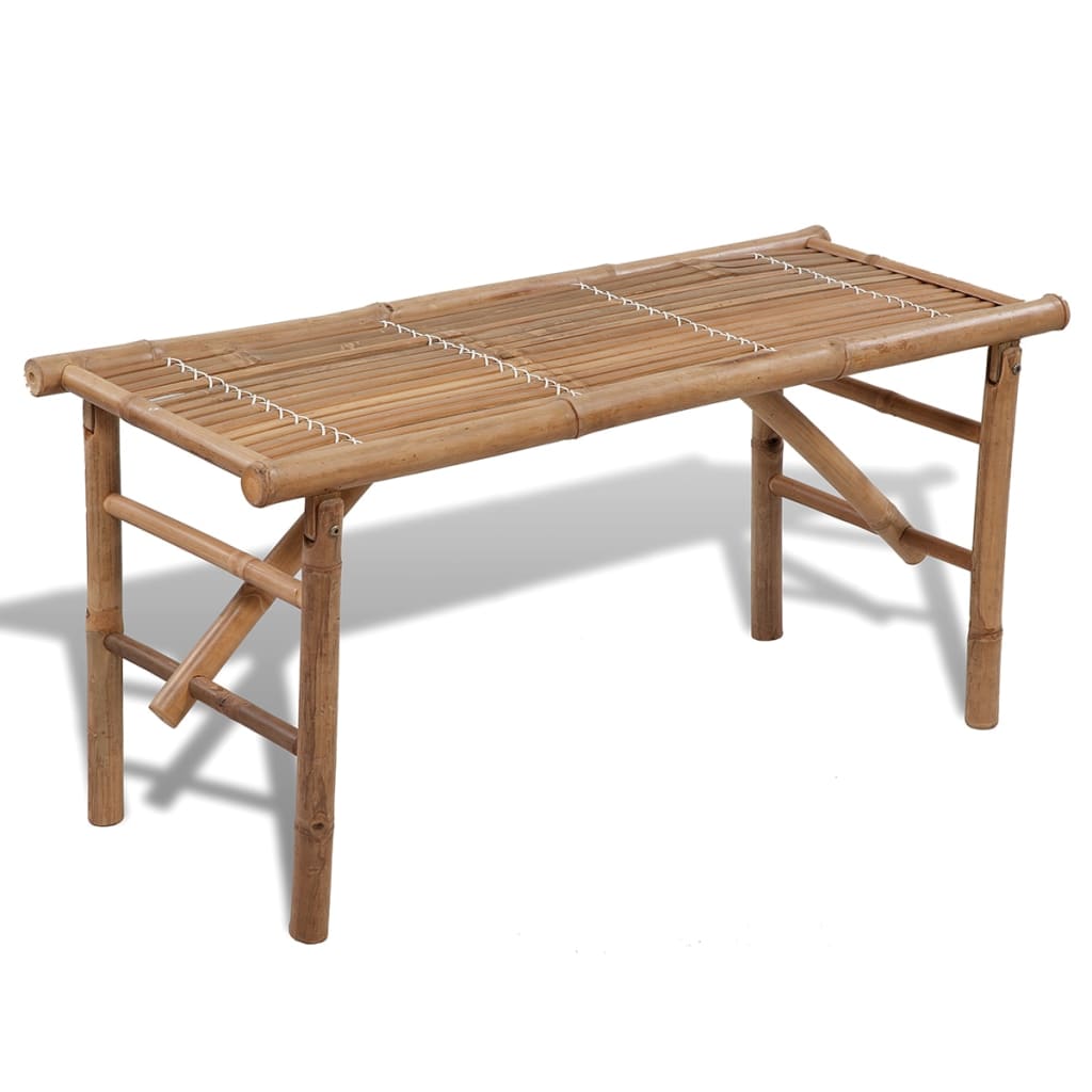 Hopfällbar Trädgårdsbänk 118 Cm Bambu
